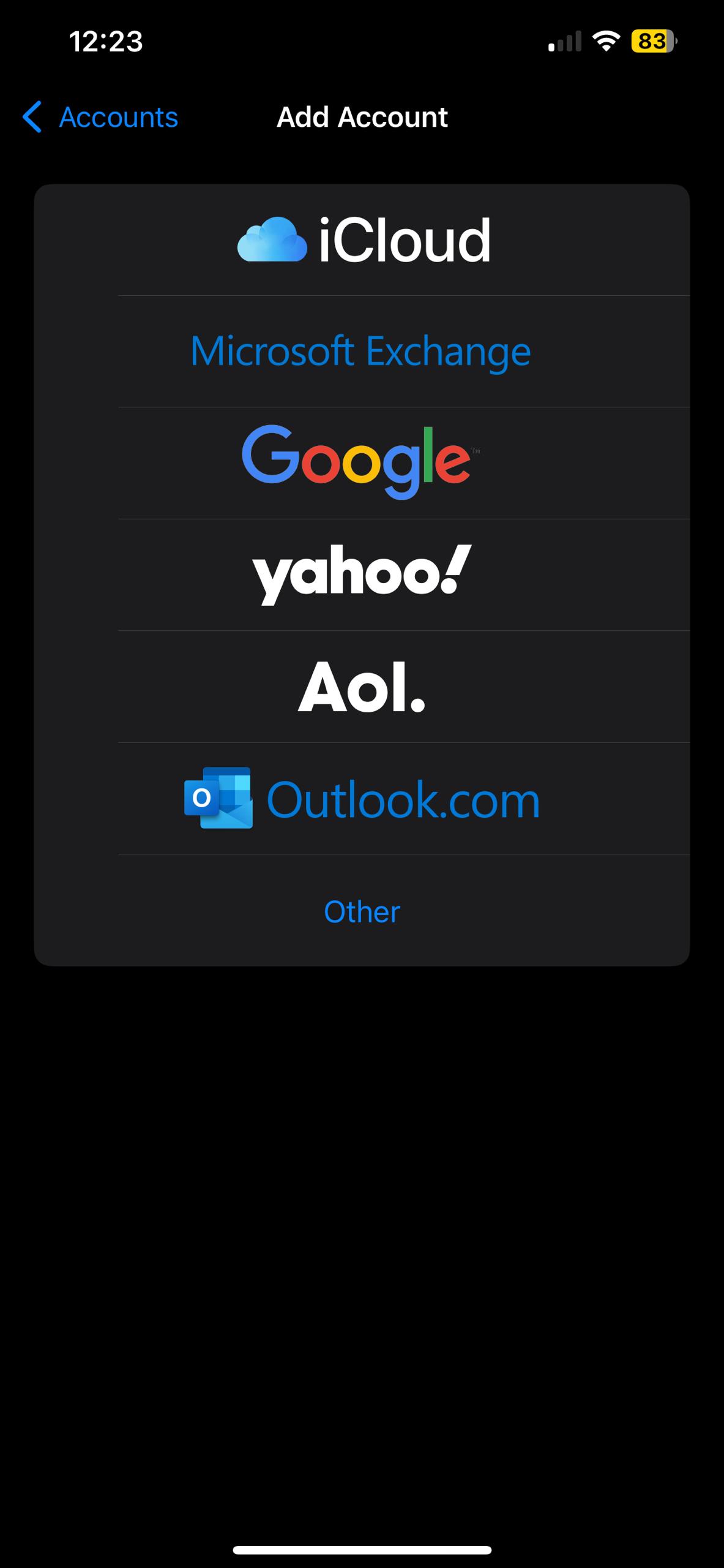 Select Other